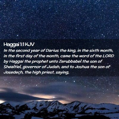 Haggai 1:1 KJV Free Bible Images