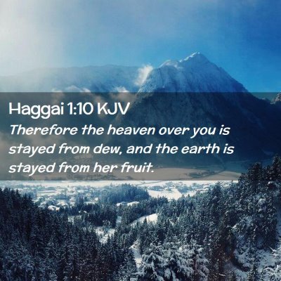 Haggai 1:10 KJV Free Bible Images