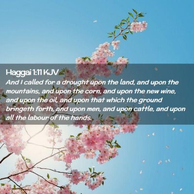 Haggai 1:11 KJV Free Bible Images