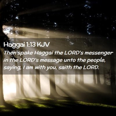 Haggai 1:13 KJV Free Bible Images