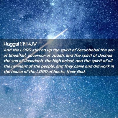 Haggai 1:14 KJV Free Bible Images