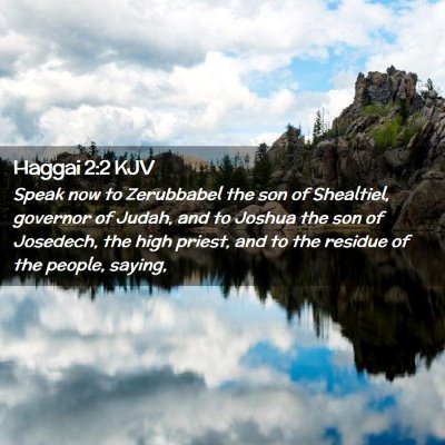 Haggai 2:2 KJV Free Bible Images