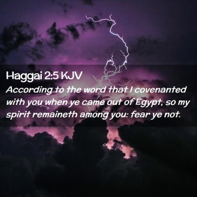 Haggai 2:5 KJV Free Bible Images