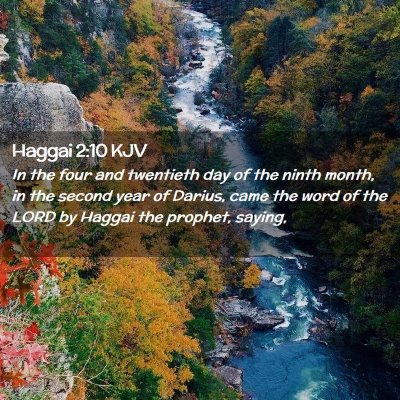 Haggai 2:10 KJV Free Bible Images