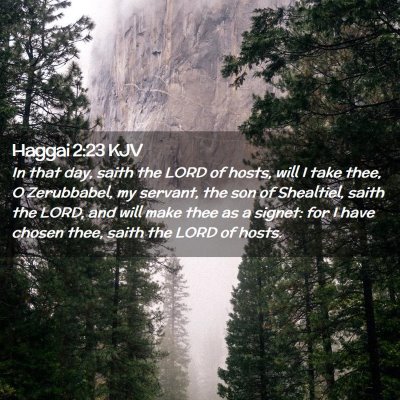 Haggai 2:23 KJV Free Bible Images