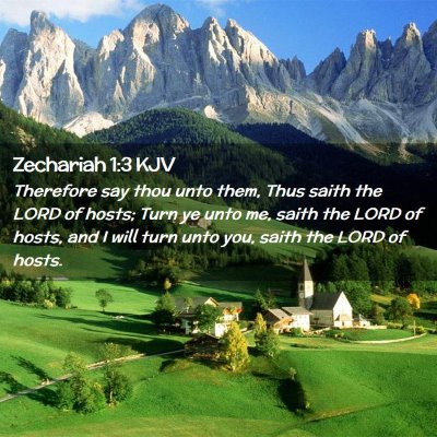 Zechariah 1:3 KJV Free Bible Images