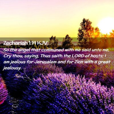 Zechariah 1:14 KJV Free Bible Images