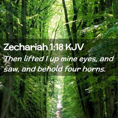 Zechariah 1:18 KJV Free Bible Images