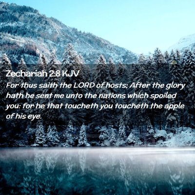 Zechariah 2:8 KJV Free Bible Images