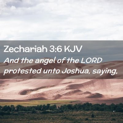 Zechariah 3:6 KJV Free Bible Images