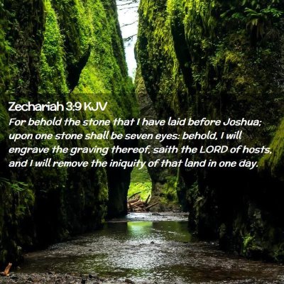 Zechariah 3:9 KJV Free Bible Images