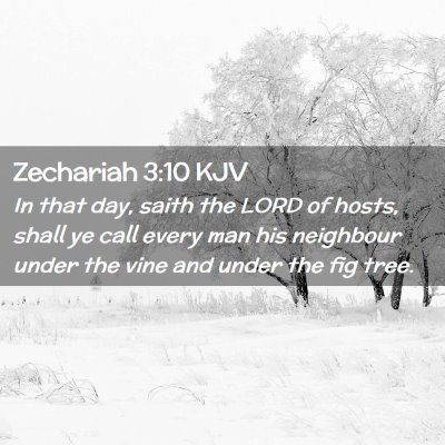 Zechariah 3:10 KJV Free Bible Images