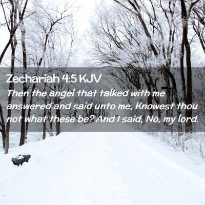 Zechariah 4:5 KJV Free Bible Images