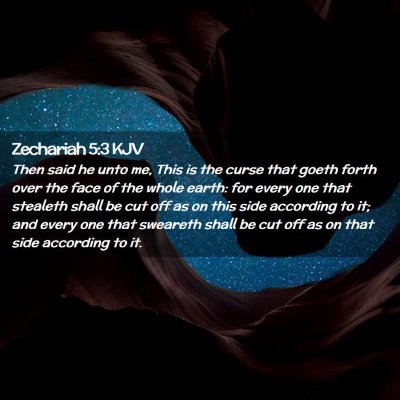 Zechariah 5:3 KJV Free Bible Images