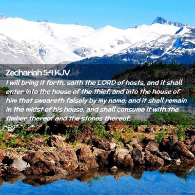 Zechariah 5:4 KJV Free Bible Images