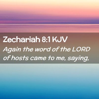 Zechariah 8:1 KJV Free Bible Images