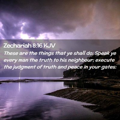 Zechariah 8:16 KJV Free Bible Images