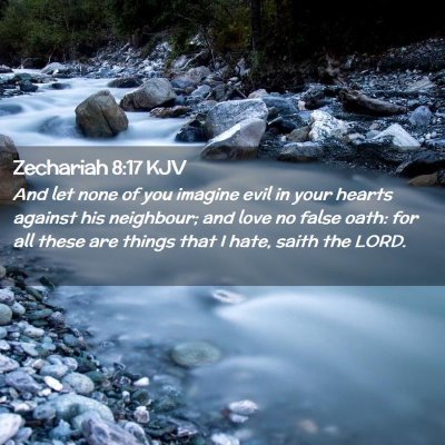 Zechariah 8:17 KJV Free Bible Images