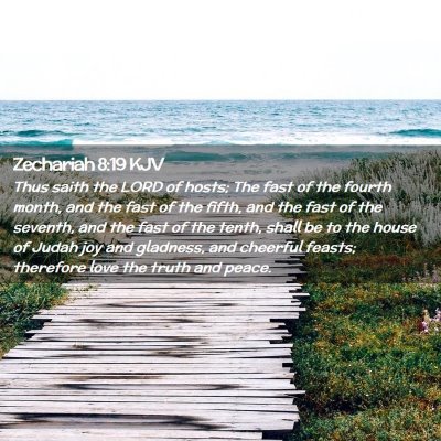 Zechariah 8:19 KJV Free Bible Images