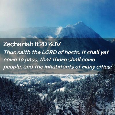 Zechariah 8:20 KJV Free Bible Images