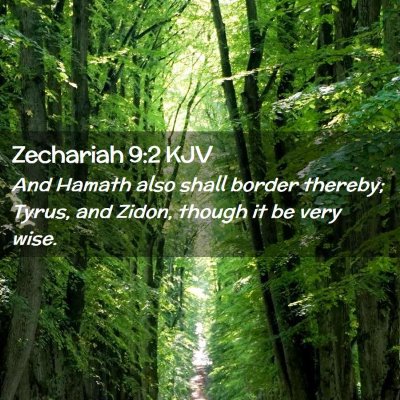 Zechariah 9:2 KJV Free Bible Images