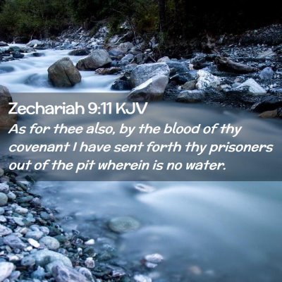 Zechariah 9:11 KJV Free Bible Images