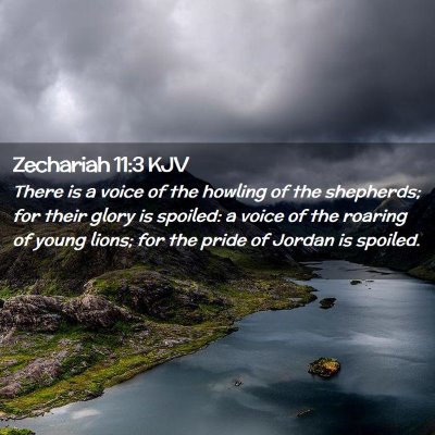 Zechariah 11:3 KJV Free Bible Images