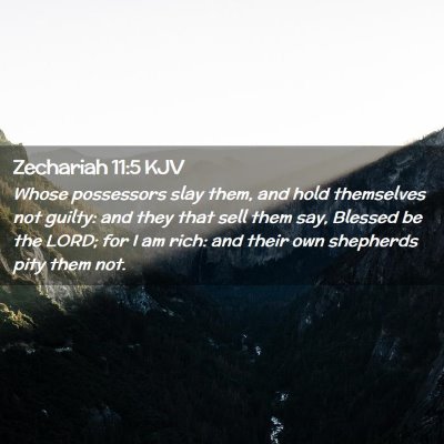 Zechariah 11:5 KJV Free Bible Images