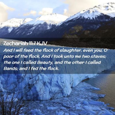 Zechariah 11:7 KJV Free Bible Images