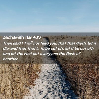 Zechariah 11:9 KJV Free Bible Images