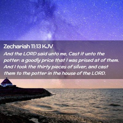 Zechariah 11:13 KJV Free Bible Images