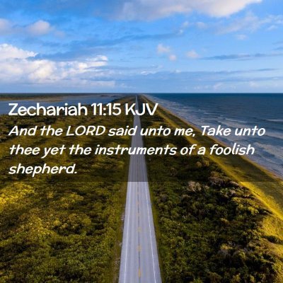 Zechariah 11:15 KJV Free Bible Images