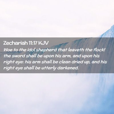 Zechariah 11:17 KJV Free Bible Images