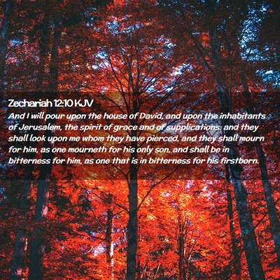 Zechariah 12:10 KJV Free Bible Images