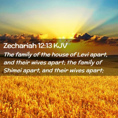 Zechariah 12:13 KJV Free Bible Images