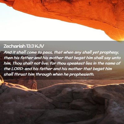 Zechariah 13:3 KJV Free Bible Images