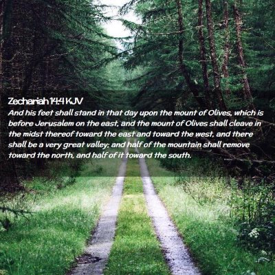 Zechariah 14:4 KJV Free Bible Images