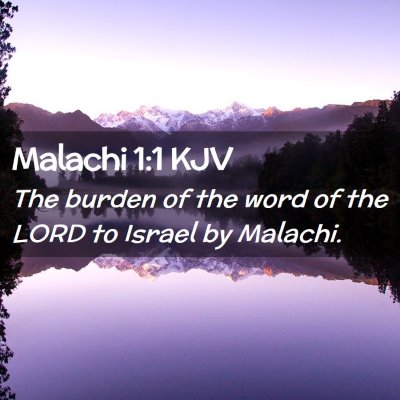 Malachi 1:1 KJV Free Bible Images