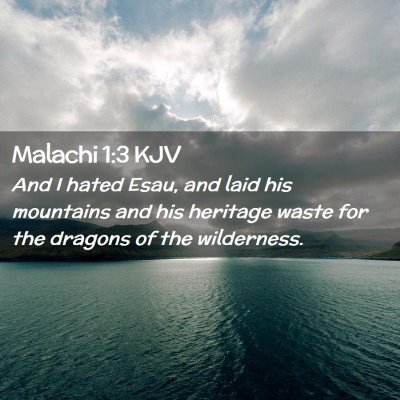 Malachi 1:3 KJV Free Bible Images