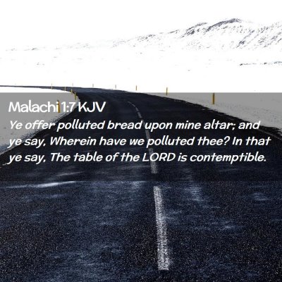 Malachi 1:7 KJV Free Bible Images