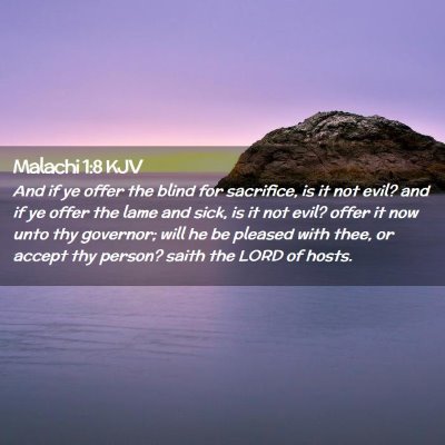 Malachi 1:8 KJV Free Bible Images