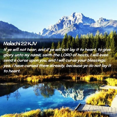 Malachi 2:2 KJV Free Bible Images