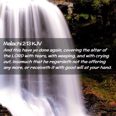 Malachi 2:13 KJV Free Bible Images