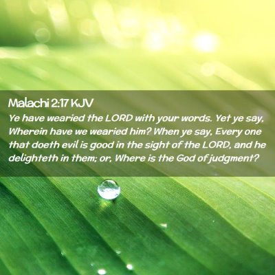 Malachi 2:17 KJV Free Bible Images