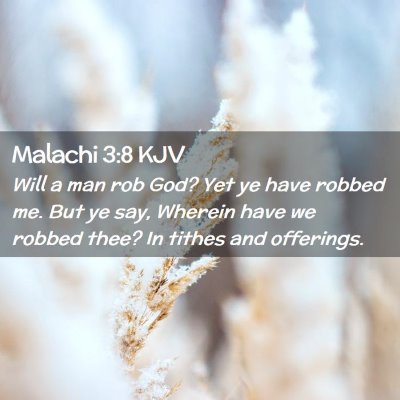 Malachi 3:8 KJV Free Bible Images