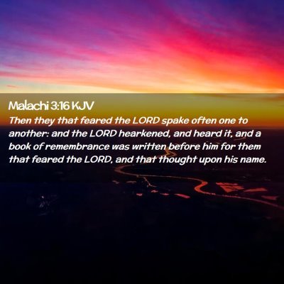 Malachi 3:16 KJV Free Bible Images