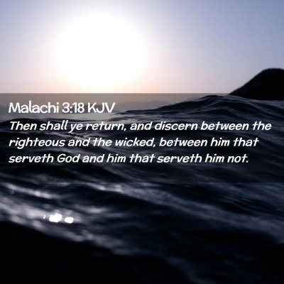 Malachi 3:18 KJV Free Bible Images