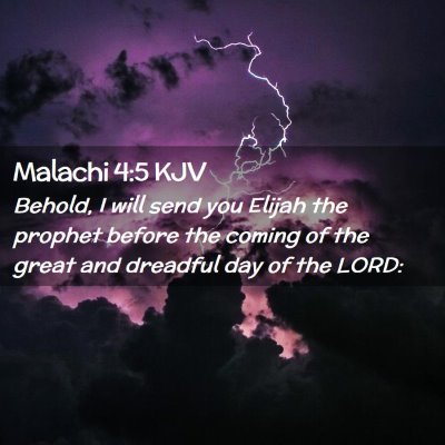 Malachi 4:5 KJV Free Bible Images