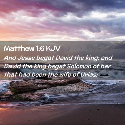 Matthew 1:6 KJV Free Bible Images