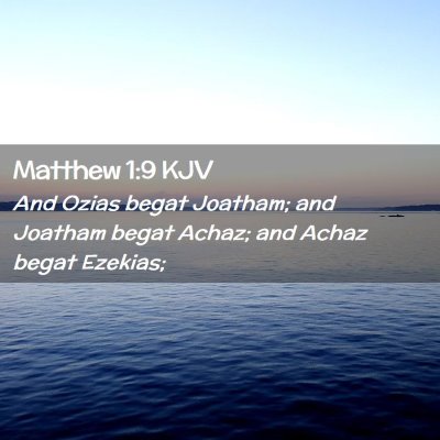 Matthew 1:9 KJV Free Bible Images